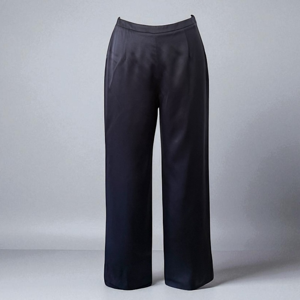 Giorgio Armani Neiman Marcus Blue Silk Pants